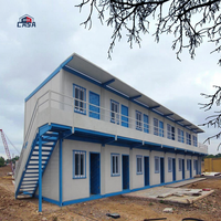 Maison-conteneur préfabriquée de 20 pieds, double couche, étanche, style sud-est asiatique