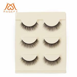 <span class=keywords><strong>Magefy</strong></span> – Faux cils en bande, effet naturel, minces et courbés, lot de 3 paires, vente en gros, cils effilés, kits de faux cils - Product Image 4