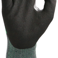 Gants de travail MaxiPact en gros, 18G, en nitrile sablé, avec paume antidérapante en HPPE, niveau C anti-coupure, avec patch NBR, pour hommes