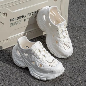 <strong>Women</strong> EVA Platform Garden Clogs Lace up Hollow Out Hole <strong>Shoes</strong> Non Slip Thick Sole Fashion Chunky <strong>Nurse</strong> Sandals <strong>for</strong> Beach Shower - Product Image 4