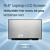 Écran LCD pour ordinateur portable 15,6 pouces NE156FHM-NX3, matrice fine 1920x1080 FHD 144Hz 40 broches