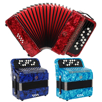 Manufacturers Sell MMBAT Professional Keyboard Instrument Chorus Performance Grade 22 Key 8 Bass Accordion with Gift Bag