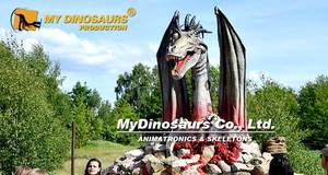 MY Dino Mini <span class=keywords><strong>Golf</strong></span> Prop Modèles réalistes de statue de dragon robotique grandeur nature - Product Image 6