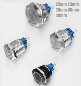 Nhà Máy out-Let kim loại <span class=keywords><strong>push</strong></span> <span class=keywords><strong>button</strong></span> chuyển 22mm 25mm 28mm 30mm thép không gỉ IP65 <span class=keywords><strong>IP67</strong></span> không thấm nước - Product Image 1