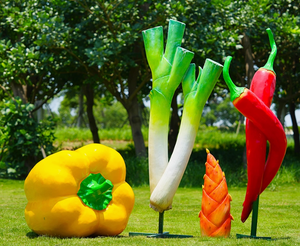 รูปปั้นเรซินไฟเบอร์กลาสเห็ดเหมือนจริงสำหรับตกแต่งสวนในเทพนิยาย - Product Image 2