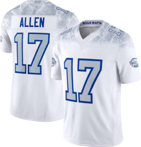 American Football Trikots 17Josh Allen 0 Coleman 4 James Cook 86 Kincaid 18 Cooper 88 Knox VP Limited genähte Jersey-Shirts Top - Product Image 2