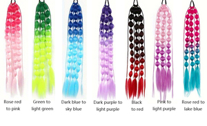 Estensione per Capelli Sintetica Economica Colorata Sfumata a Lanterna per Treccine 22 Pollici per Ragazze - Product Image 6