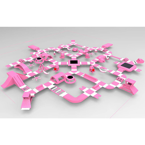 Terrain <span class=keywords><strong>de</strong></span> jeu <span class=keywords><strong>extérieur</strong></span> <span class=keywords><strong>de</strong></span> parc aquatique adulte <span class=keywords><strong>de</strong></span> taille Offre Spéciale flottant gonflable avec des jouets - Product Image 2