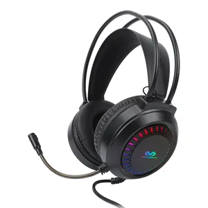 HEADPHONE Headset Gaming 3D Surround Sound Usb Kabel Noise Cancelling Auriculares Gamer dengan Headset Gaming Microfono