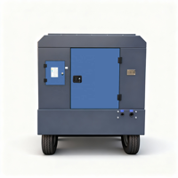 Compresseur d'air à vis lubrifié stationnaire diesel avec moteur pour l'exploitation minière 400 CFM 11m/min