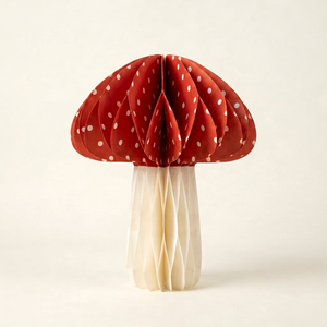 3D Mushroom Honeycomb Paper Indian Made <b>Christmas</b> <b>Door</b> Hanging Decoration - Product Image 1