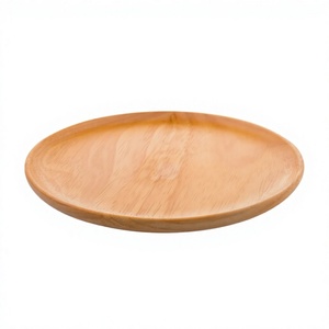 Round Hand Carved Wooden Decorative <b>Plate</b> With Handles Floral Plant Pattern <b>Wall</b> <b>Hanging</b> Platter Decorative Natural Solid <b>Plate</b> - Product Image 5