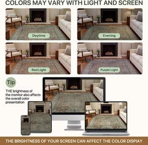 พรมปูพื้นล้างทำความสะอาดได้ ลายโมเดิร์น ขนาด 8x10 ฟุต ไม่ลื่น นุ่ม สำหรับห้องนั่งเล่น ห้องนอนขนาดใหญ่ ตกแต่งบ้าน <span class=keywords><strong>สี</strong></span><span class=keywords><strong>เขียว</strong></span>อม<span class=keywords><strong>เทา</strong></span>อ่อน - Product Image 2