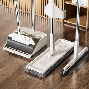 Broom And Dustpan Set Plastic Handle Ergonomic Design For Household <b>Cleaning</b> - Product Image 1