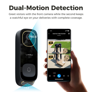 LNDU VD05 Outdoor <strong>Wireless</strong> Tuya Dual Motion Detection Wifi Smart Home <strong>Ring</strong> Video Doorbell <strong>Camera</strong> With Rechargeable Battery - Product Image 3