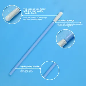 Popular Polyester Spun Fiber Dacron Tip Swab Industrial Disposable Lint Free Cleanroom Polyester Head Swab