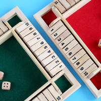 Juego de mesa de rompecabezas divertido Digital 2/4 personas, caja de madera cerrada para fiesta familiar, Club, juguetes educativos con números para niños