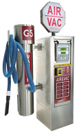 Tour de gonflage de pneus en acier inoxydable G5 CE Compresseur d'air en libre-service avec aspirateur Machine de gonflage d'air en métal