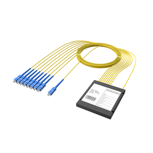 ตัวแยกไฟเบอร์ออปติกแบบพาสซีฟชนิดกล่อง ABS คุณภาพสูงขายดีที่สุด 1x8 SC UPC PLC สำหรับเครือข่าย FTTH FTTx - Product Image 3