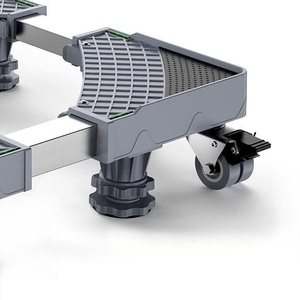 Multifunction Adjustable <b>Washing</b> Machine Base <b>Stand</b> With Wheels Textured Surface Plastic Material Assembled Mobile Storage - Product Image 3