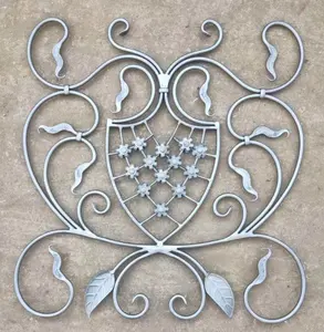 new products wrought iron flower with cast steel component for wrought iron fence gate metal scroll wrought iron scroll