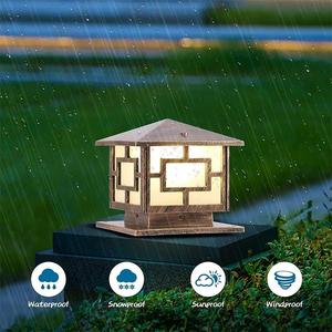 Lámparas de Columna para Exteriores de 40*40cm, IP65 Impermeables, Lámpara de Poste para Patio, Luz de Pilar de Aluminio Antioxidante para Jardín - Product Image 3
