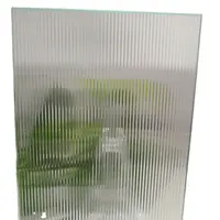 장식 유리 파티션 사용 6mm 8mm 울트라 클리어 플루트 무늬 유리 시트 질감 아트 유리