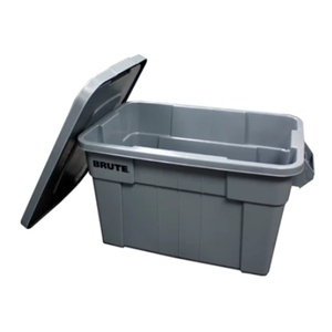 Rubbermaid Brute 20 Gal NSF Boîte de transport empilable <span class=keywords><strong>en</strong></span> plastique grise pour service de stockage des aliments Fourre-tout <span class=keywords><strong>en</strong></span> plastique avec couvercle - Product Image 6