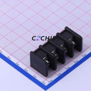 DBT30C-10.0-4P-BK-P Barrier Terminal Block Through hole Component (THT),P=10mm Connector Two Sides 10mm 1x4P Straight Pin - Product Image 1