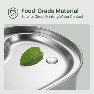 Fontaine à <span class=keywords><strong>eau</strong></span> automatique pour chat et <span class=keywords><strong>chien</strong></span> en acier inoxydable <span class=keywords><strong>5L</strong></span> 169oz, facile à nettoyer, 3 modes de débit d'<span class=keywords><strong>eau</strong></span>, <span class=keywords><strong>distributeur</strong></span> d'<span class=keywords><strong>eau</strong></span> pour animaux de compagnie - Product Image 2