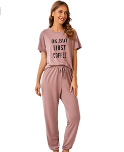 Pijamas de Bambú de Alta Calidad de 2 Piezas para Adultos, Pijamas Cortos Personalizados para Mujer - Product Image 5
