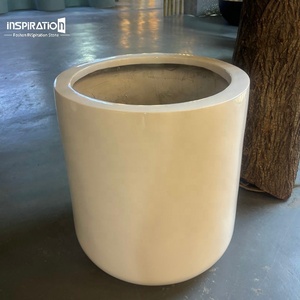 Grands pots ronds de sphère extérieure, pot de fleur en fibre de <span class=keywords><strong>verre</strong></span> de jardin d'hôtel, jardinières et pots en FRP pour plantes - Product Image 1
