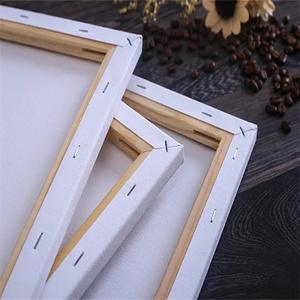 Factory Direct Sell Cheap Price Pine <b>Frame</b> 1.5cm Thick 16x20Inch White Blank 280g Cotton <b>Painting</b> Stretched Canvas <b>for</b> Wholesale - Product Image 1