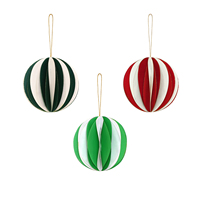 Lanternes en papier nid d'abeille personnalisées de luxe en gros, décorations suspendues pliables à bords scintillants 3D pour les fêtes du Nouvel An