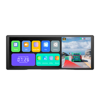 12 pouces 4K 2160P Dash Cam voiture DVR GPS WIFI FM Radio AUX rétroviseur pour Android CarPlay Auto Stream Drive enregistreur caméra