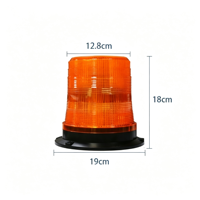 Feux de signalisation LED 24W, clignotants, avec fixation magnétique, boîtier en polycarbonate, lumière ambre clignotante, 12-24V, IP65, sécurité des véhicules