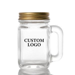 Oshow – Nouvelle Tasse en Verre Façon Mason <span class=keywords><strong>de</strong></span> 35 ml avec Logo Personnalisé, Verre à Shot <span class=keywords><strong>de</strong></span> 1,25 oz pour Café, Expresso, Tequila avec Poignée - Product Image 2