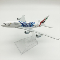 Cadeau promotionnel - Jouets en alliage moulé sous pression - Modèles d'avions Airbus A380 à l'échelle 1:400 - 16 cm - Métal avec design personnalisé
