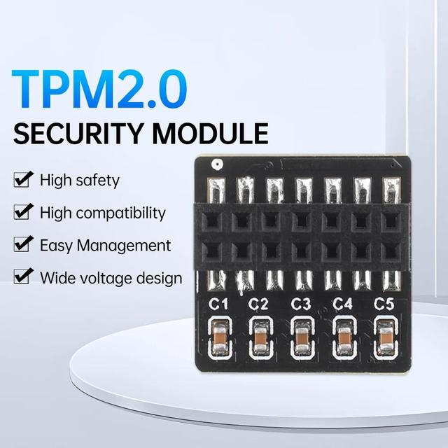 TPM2.0 Security Module 14 Pin LPC H Security Module Data Encryption Support AES RSA