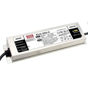 Controlador LED de Corriente Constante Mean Well ELG-200-C 200W 1400mA, Regulable DALI IP67, Convertidor de CA/CC de un Solo Canal - Product Image 1