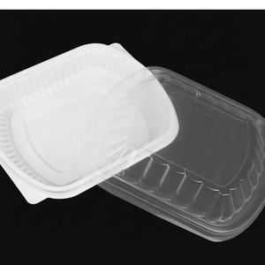 Boîte à lunch rectangulaire en plastique jetable de couleur personnalisée avec couvercle, micro-ondable, capacité de 0 à 1 L, marque JianXin pour le stockage dans les restaurants - Product Image 5