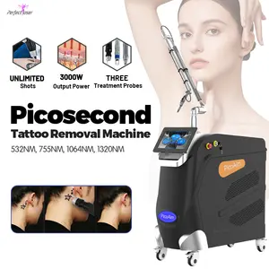 Piccoscond Laser Pico Lase Q geschaltete Nd Ydg 755nm 1064 Tattoo entfernungs maschine Pico laser Tattoo entfernung Pico sekunden laser maschine