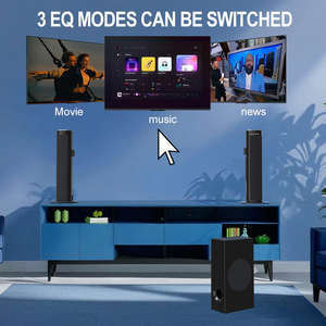 Système audio home cinéma 7.1 canaux 1000W avec enceintes murales et caisson de basses pour salon et cinéma - Product Image 4