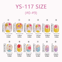 Fournisseur d'ongles 12 pièces petite fille enfants ongles conseils avec manucure décoration 3D strass mignon dessin animé presse sur les ongles des enfants