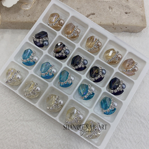 เครื่องทำเล็บพลอยเทียมคริสตัลขนาด20ตารางแบบทำมือสำหรับสปาความงาม - Product Image 4