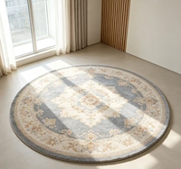 Tapis rond de style Dubaï, luxueux, doux, en peluche, antidérapant, pour la décoration intérieure