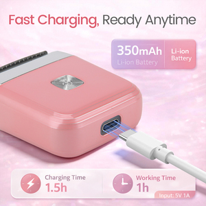 Rasoir bikini rechargeable sans fil PRITECH pour <span class=keywords><strong>femme</strong></span>, rasoir de poche lavable IPX6, mini rasoir électrique pour <span class=keywords><strong>femme</strong></span> avec plusieurs vitesses - Product Image 5