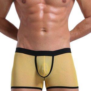 Gli uomini biancheria intima trasparente degli uomini della maglia della garza mutande maschili vedere attraverso pantaloncini <span class=keywords><strong>Boxer</strong></span> per gli uomini - Product Image 5