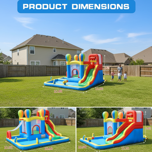 Toboggan aquatique gonflable pour enfants, château gonflable de haute qualité en PVC pour les locations de fêtes estivales - Product Image 3