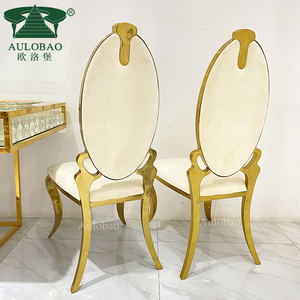 เก้าอี้เจ้าสาวกรอบสแตนเลสสีทองสำหรับงานแต่งงานดีไซน์ล่าสุด - Product Image 6